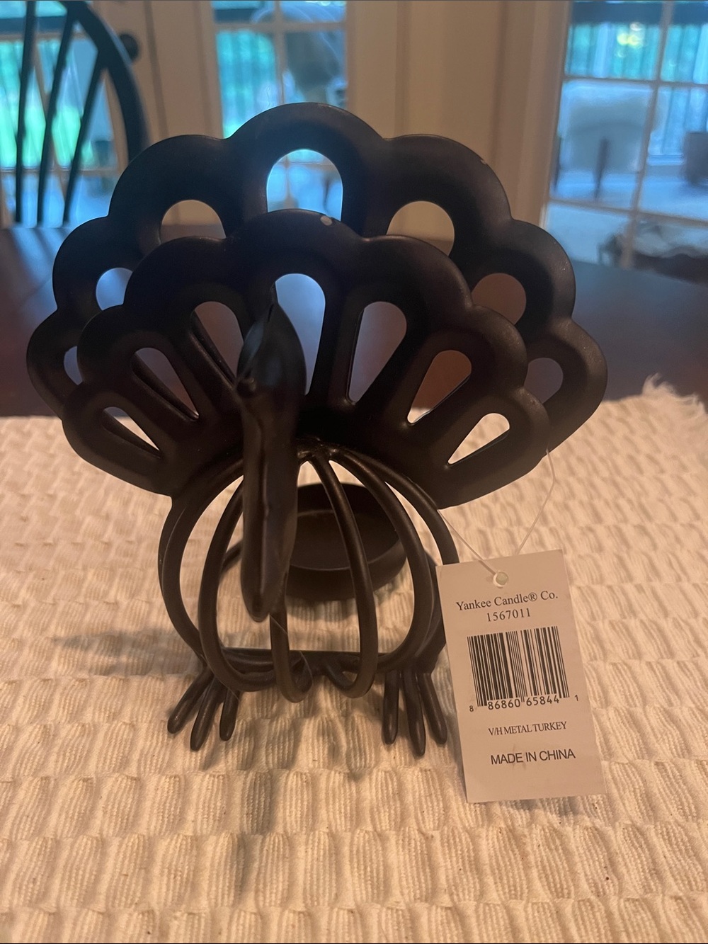 Yankee Candle Black Metal Turkey Tealight Holder